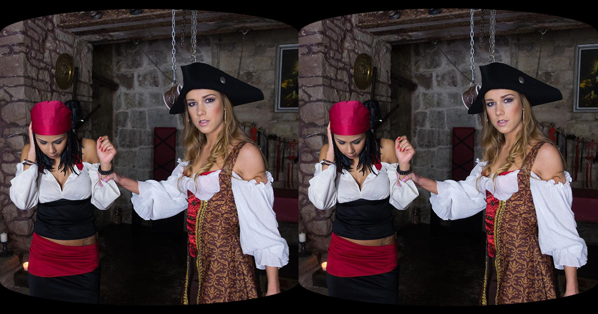 Czech VR 130 - Lesbian pirates in action VR Porn Video